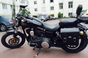 Sacoche Myleatherbikes Harley Dyna Street Bob_181